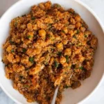 Healthy quinoa bowl with roasted vegetables and avocado